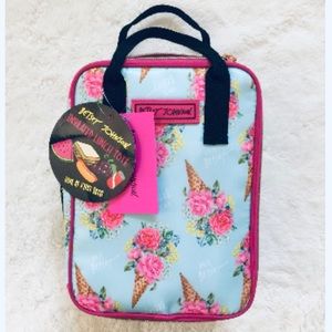 Betsey Johnson flower cones lunch tote!